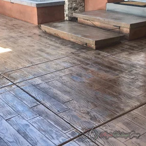 Pavers and concrete installation by Alegria Hardscape Group